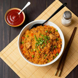 Schezwann Chicken Fried Rice + Free Dessert