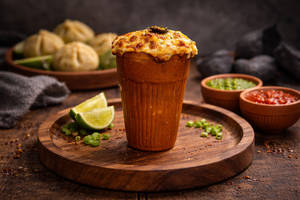 Cheese Volcano Kulhad Momos
