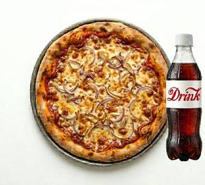 Cheese Onion Pizza With 200ml Drink [7 inch]