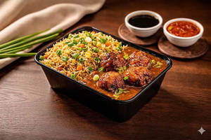 Fried Rice With Manchurian Gravy