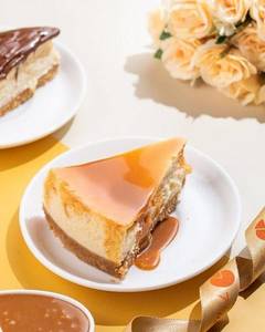 Sea Salt Caramel Baked Cheesecake Pastry