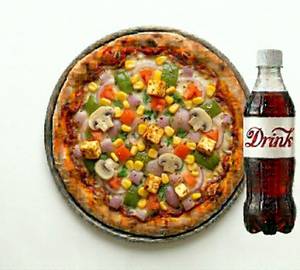 Cheese Burst Farm House Pizza With 200ml Drink