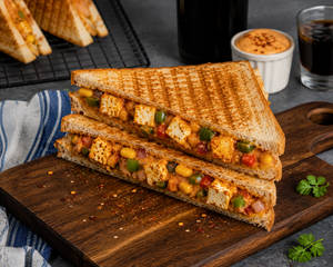 Peri Peri Veggie And Tofu Sandwich