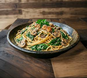 Chicken Mushroom Spaghetti