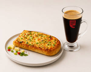 Cafe Americano N Chilli Cheese Toast