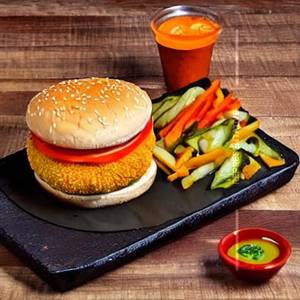 Double veg burger