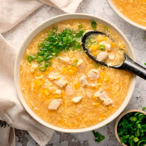 Chicken sweet corn soup