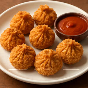Veg Kurkure Momos (8 Pcs)
