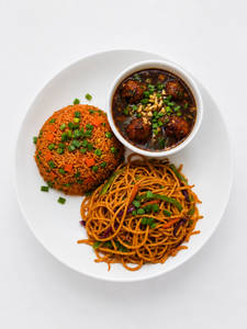 Triple Schezwan Fried Rice