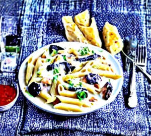Chicken Penne Alfredo