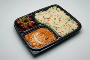 Veg Fried Rice + Paneer Butter Masala + Gobi Manchurian