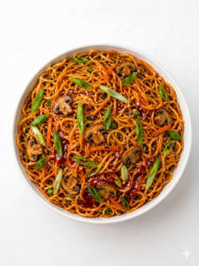 Mushroom Schezwan Noodles