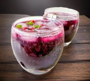 Blushing Blueberry Mocktail