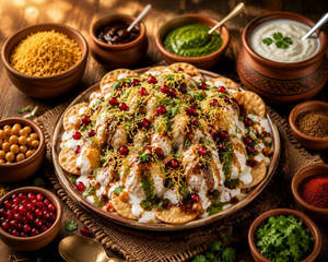 Jain Bhalla Papdi Chaat [No Onion No Garlic]
