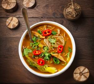 Veg noodles soup
