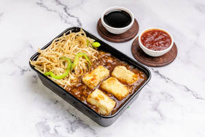Jain Paneer Chilly Hakka Noodle Bowl