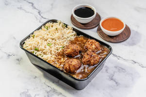 Jain Manchurian Fried Rice Bowl (vs)