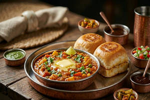 Jain Bambai Ki Butter Pav Bhaji [2 Pav][No Onion No Garlic]