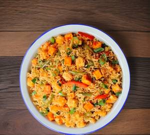 Burn Garlic Paneer Fried Rice