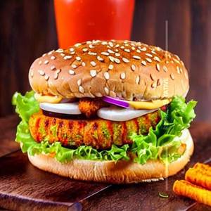 Paneer makhani burger
