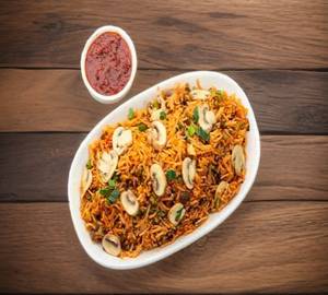 Burn Garlic Mushroom Fried Rice