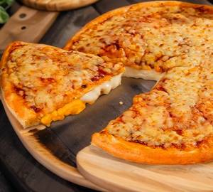 Double cheese burst pizza