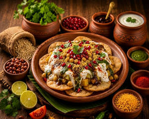 Jain Papdi Chaat[No Onion No Garlic]