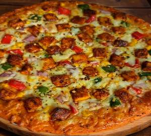 Mexican paneer pizza