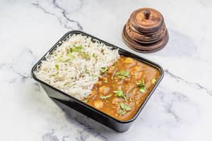 Jain Punjabi Chole Rice Bowl (vs)
