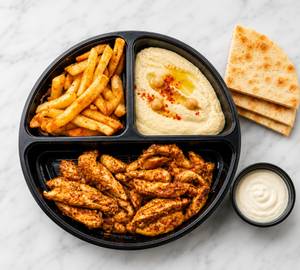 Turkish Chicken Hummus and Pita