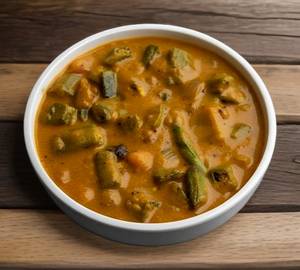 Vendaikai Kara Kuzhambu(Spicy Ladyfinger Curry)
