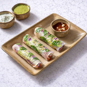Rainbow Salad Rolls