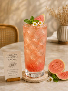 Pink Guava Chamomile Iced Tea