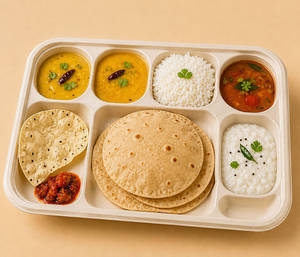 Jain South Indian Thali With Phulka (3)