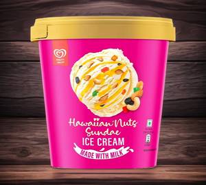Kwality Wall's Hawaiian Nuts Sundae Tub