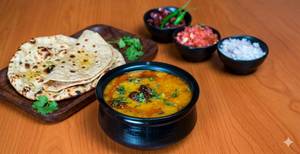Arhar Dal Fry with Tawa Roti