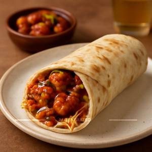 Paneer Manchurian  Shawarma