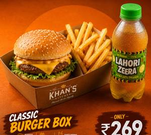 The Khan’s Burger Meal Box