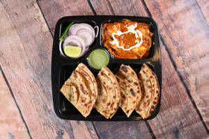Kadhai Paneer With Lachha Paratha