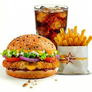 Pepper Cheese Burger Meal