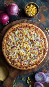 Corn And Onion Pizza