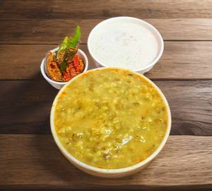 Khichdi Desi Ghee Tadka + Curd