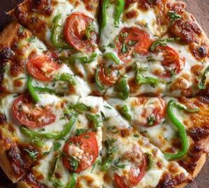 Tomato And Capsicum Pizza