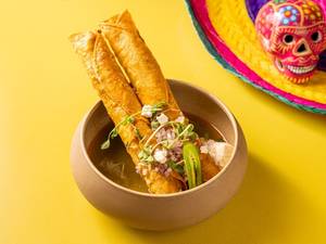 Drenched Crispy Taco Roll With Chicken