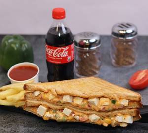 Paneer Corn Sandwich Meal