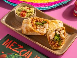 Creamy Grilled Seafood Burrito