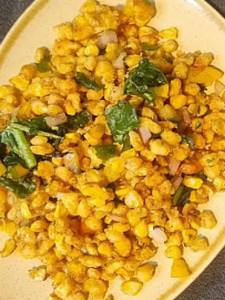 Crispy Corn And Spinach