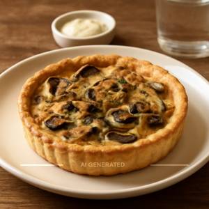 Mushroom & Onion Quiche