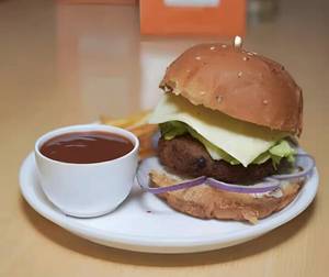 Mixed Chicken Crocodile Burger