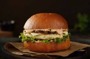 Egg And Cheese Crocodile Burger